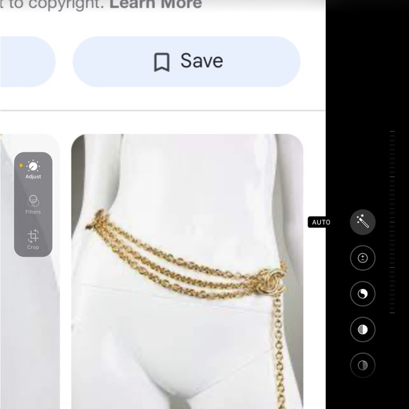 Chanel Gold Tone CC Logo Belt - Picture 6 of 7